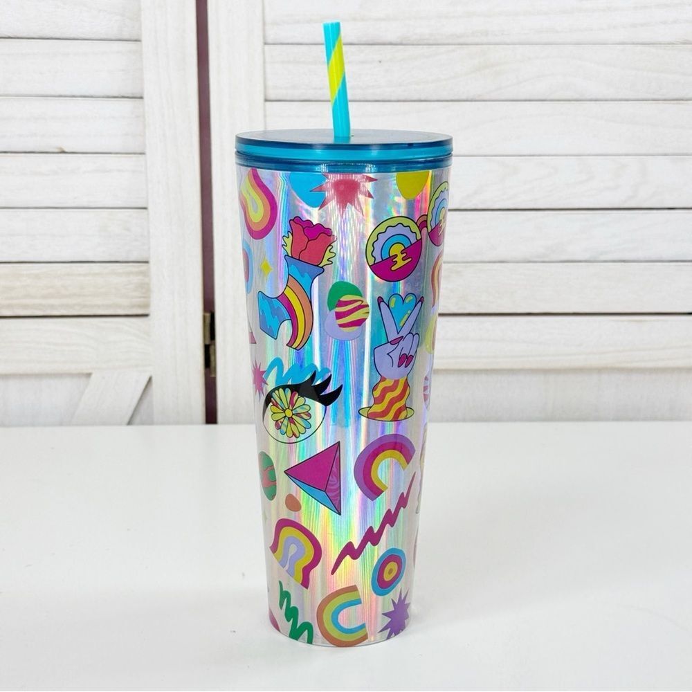 Starbucks Pride 2023 Tim Singleton Graffiti Cold Acrylic Tumbler Cup‎ 24OZ Venti
